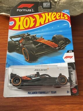 Hot Wheels McLaren Formula 1 Team Die-Cast Car - Black & Orange